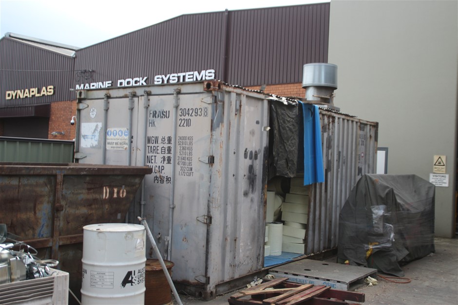 20' Shipping Container Modify for Spray Booth Auction (00405041632