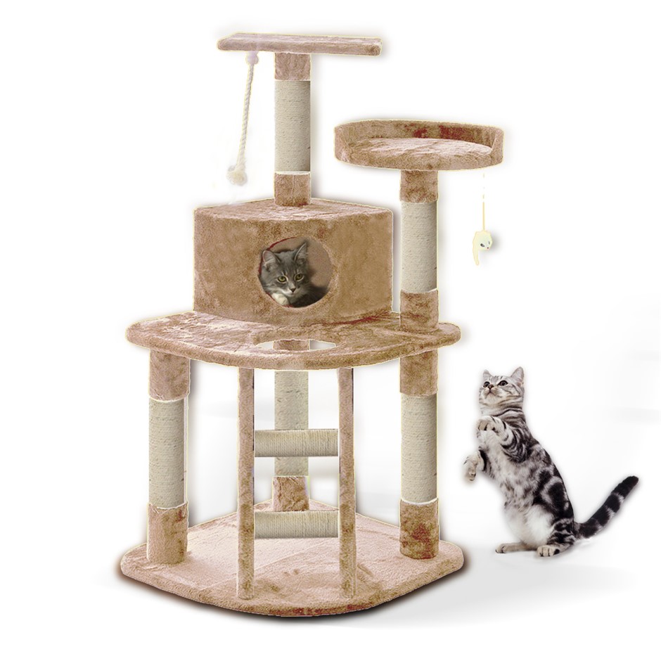 PaWz 1.2M Cat Scratching Post Tree Gym H