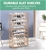 Levede 10 Tiers 80cm Wide Bamboo Shoe Rack Wooden Shelf Stand
