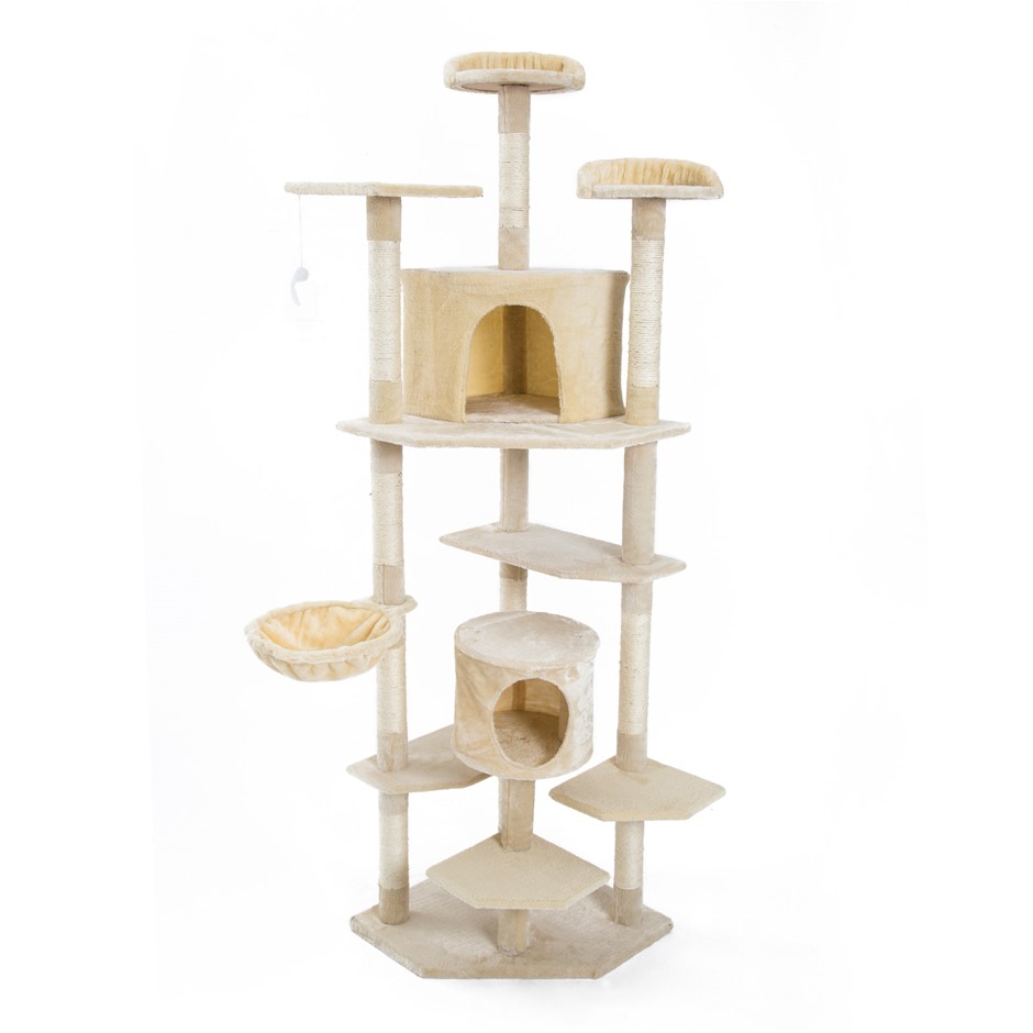 201cm Cat Tree Scratcher PARALA - BEIGE
