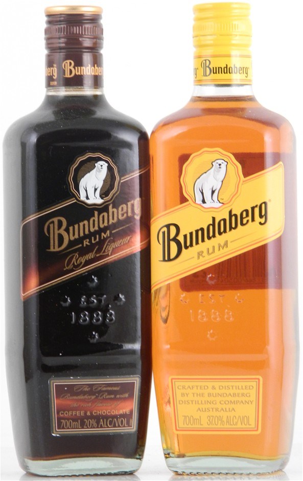2 Pack of Bundaberg Rum Royal Liqueur Bear 3 & UP Rum Bear 3 (2 x