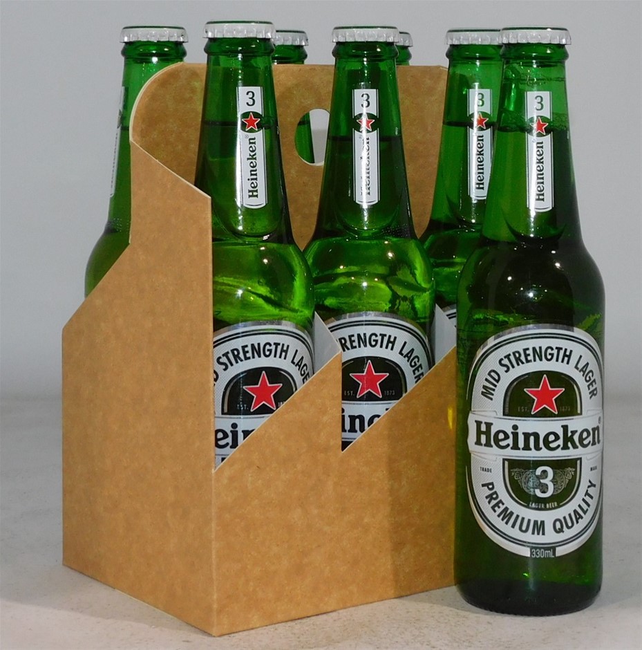 Heineken 3 Mid Strength Lager Bottle (24