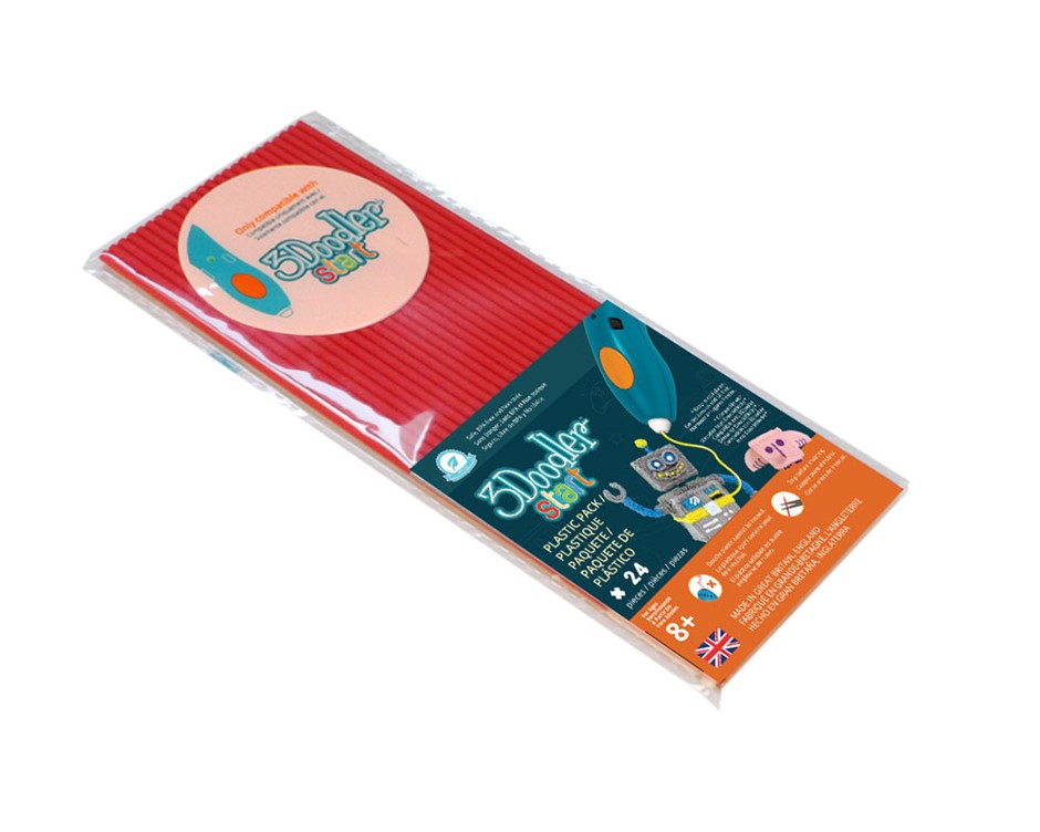 3Doodler Start Eco-Plastic-Cherry Red