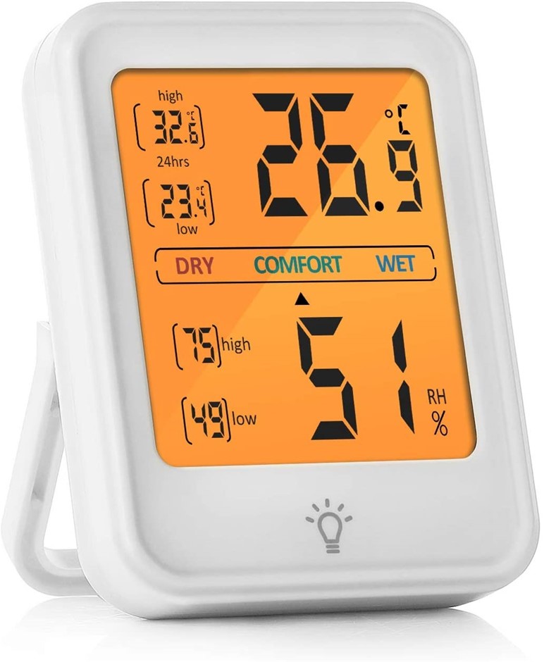 Room Thermometer-Hygrometer Electronic Digital Indoor Thermometer ...