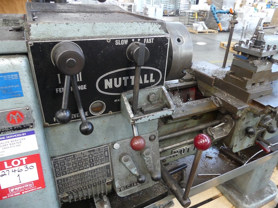 NUTTALL Unknown Engineering Lathe Auction (00015042368) Grays Australia