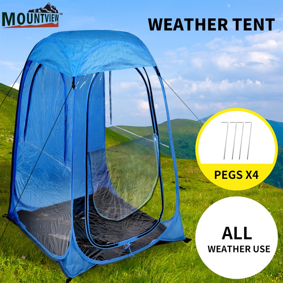 2x Mountview Pop Up Tent Camping Weather