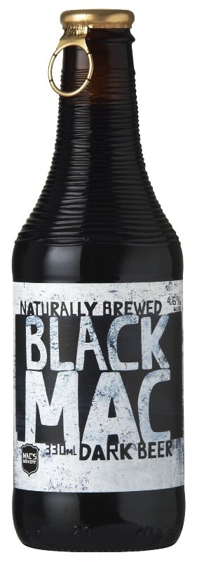 Mac's Black Mac Dark Beer (24 x 330mL), 