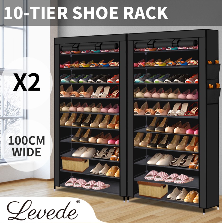2X Levede Shoe Rack Storage Cabinet Cube