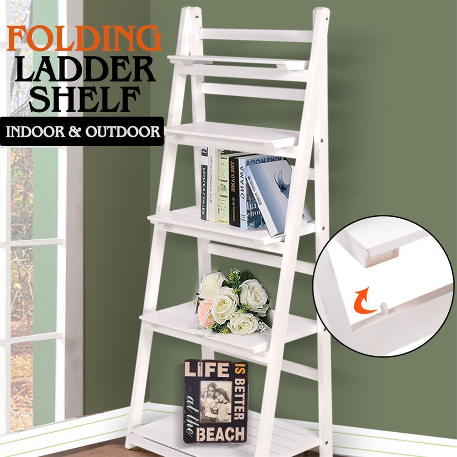 Levede 3 Tier Ladder Shelf Stand Storage