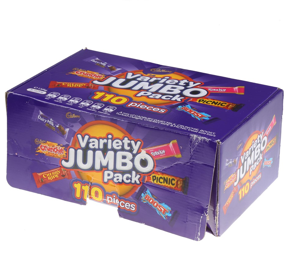 3 x Approx.1.5kg CADBURY Variety Jumbo Pack Pieces, Including Turkish Deli Auction