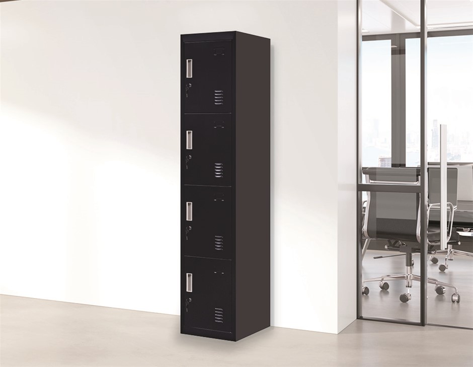 4-Door Vertical Locker for Office Gym Sh