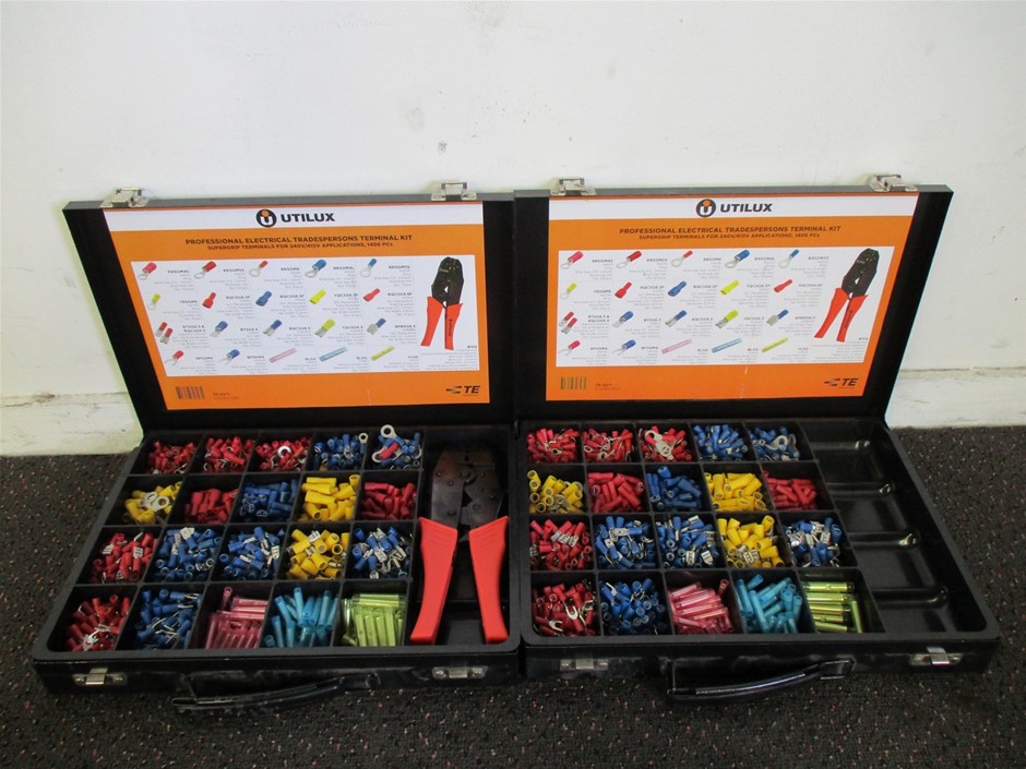 2x Utilux Tradespersons Electrical Terminal Kits Auction (00787028407