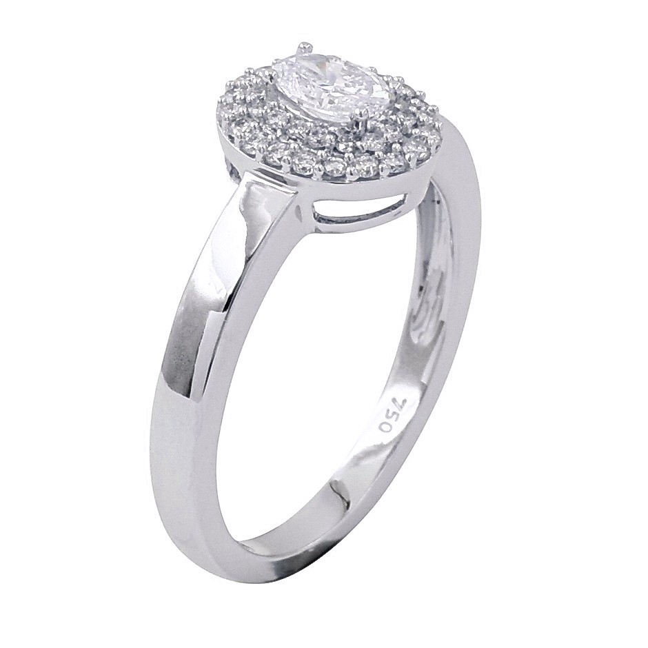 18ct White Gold, 0.48ct Diamond Engagement Ring Auction (0006-2529865 ...
