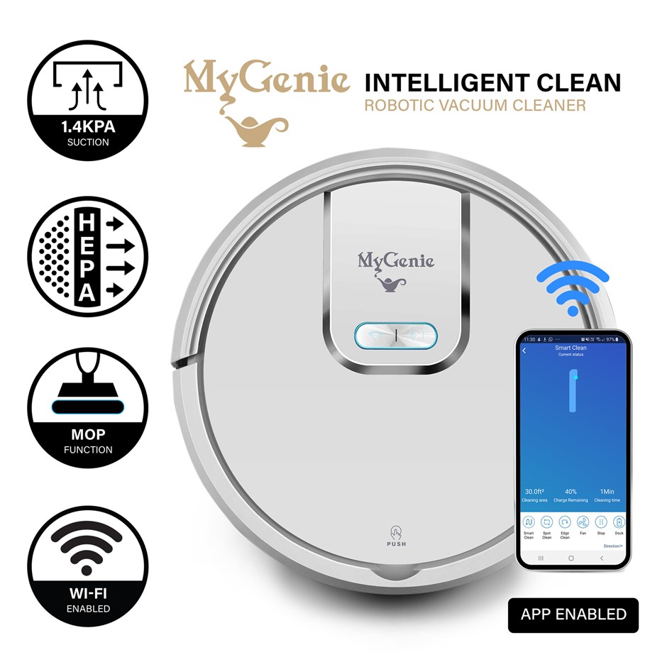 My Genie Gmax Wi-Fi Robotic Vacuum Clean