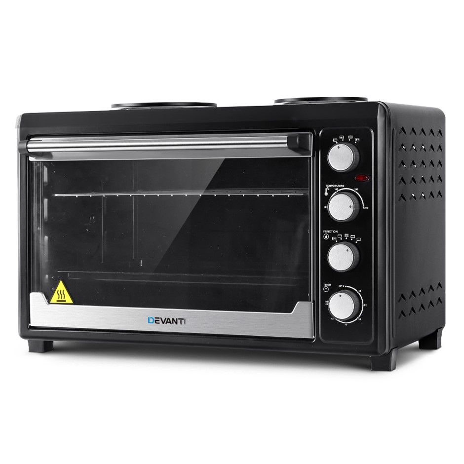Devanti Electric Oven Bake Benchtop Roti