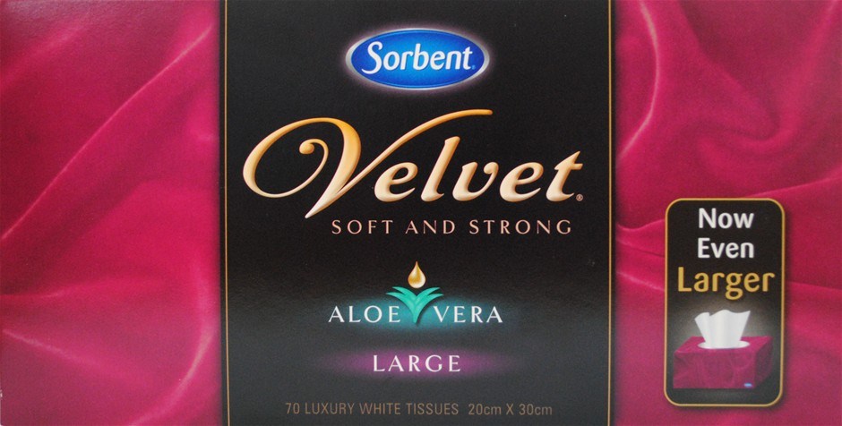 12 x Sorbent Pk70 Facial Tissues Velvet 