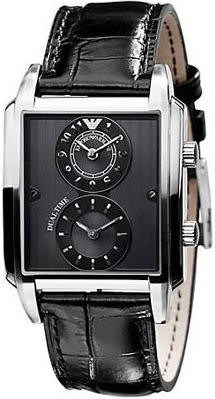 Buy Men's Emporio Armani Dual Time Rectangular Watch AR0476 | Grays  Australia