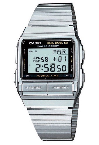 【希少】CASIO DATA BANK DB-520A 未使用 Casio Youth-Digital Grey Dial Men's Watch DB-520A-1AUZ