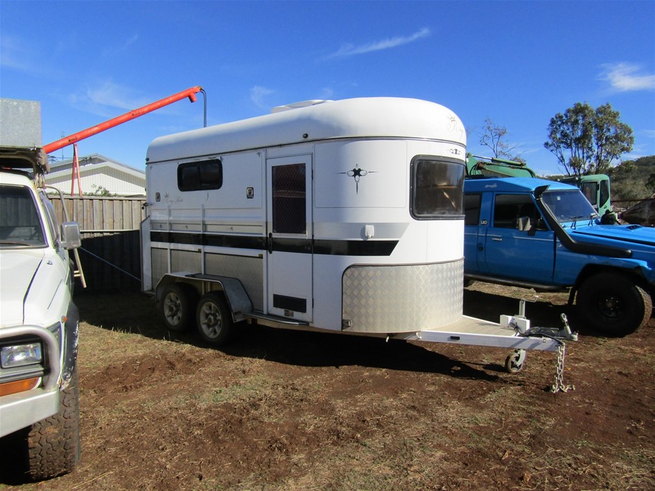 Kings 2 Horse Angle Load Float Auction (00145042882) Grays Australia