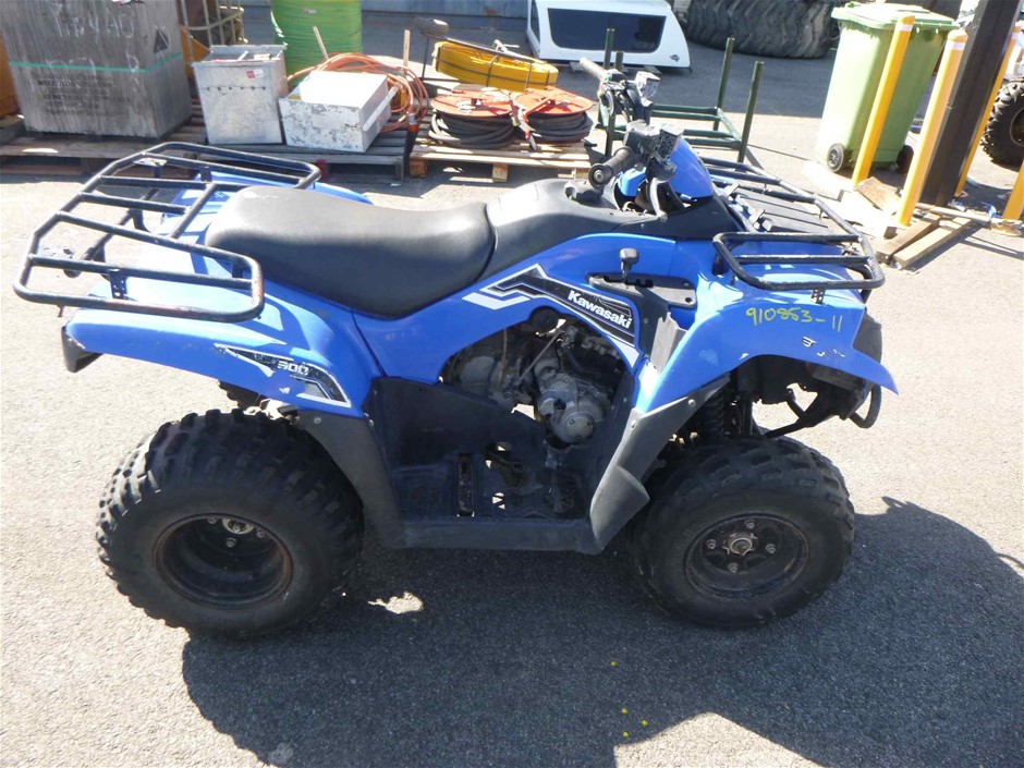 Blue Kawasaki 300 Quad Bike Auction (00109019929) Grays Australia