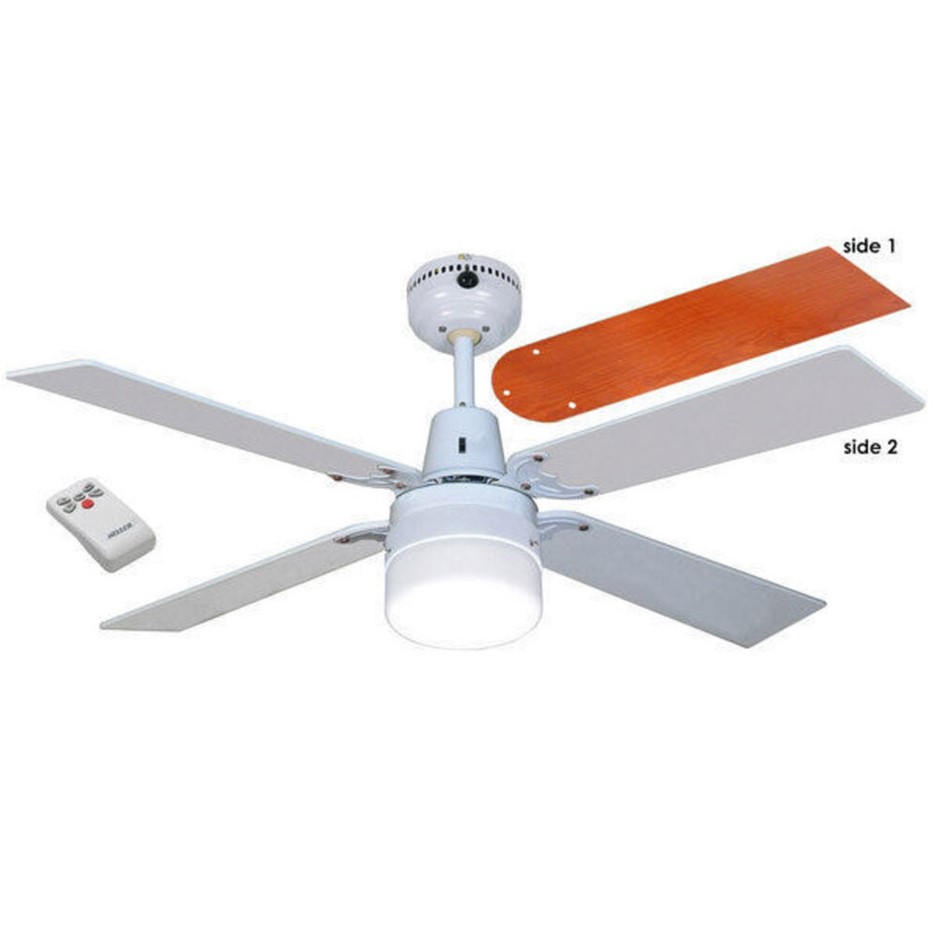 Ruby 1200mm Ceiling Fan 4 White and Wood