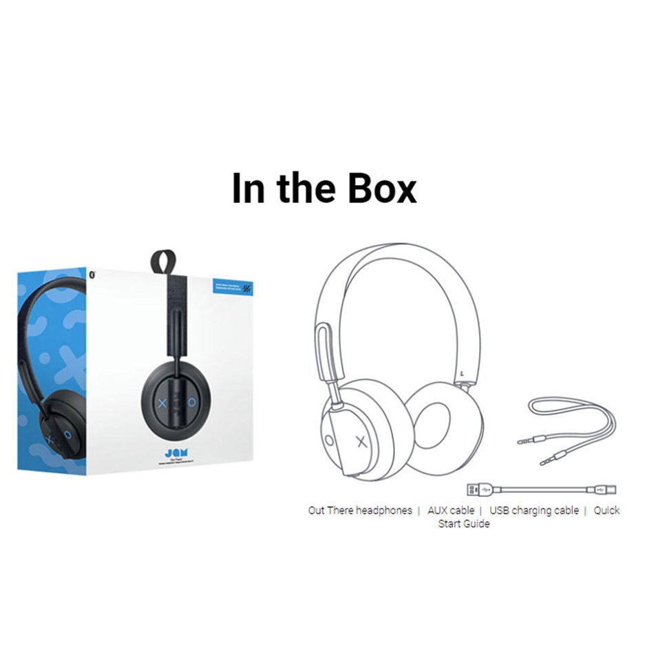 Buy Jam Out There Bluetooth Headphones Grey Grays Australia