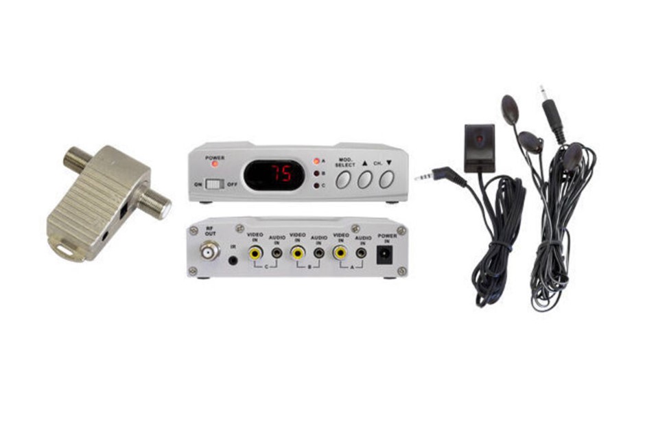 Pro2 3X Inputs Stereo Av Rca Rf Modulato