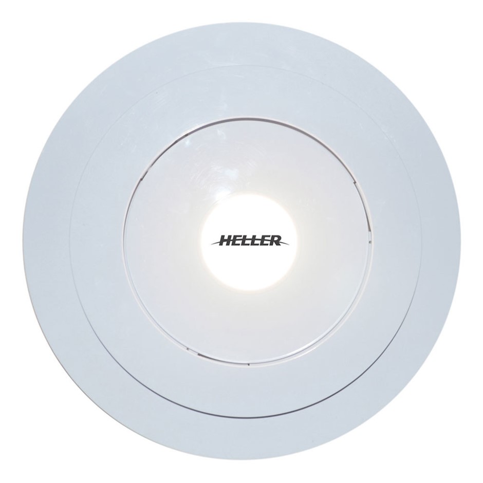 Buy Heller White 250mm Motorized Ceiling Exhaust Fan w/ LED Light Grays Australia