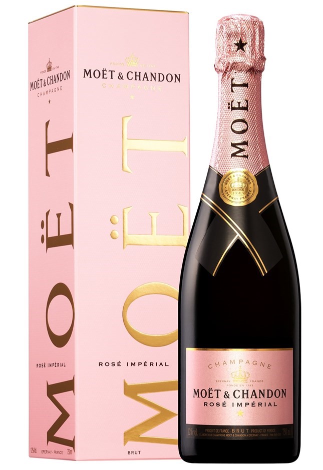 Moët & Chandon Rosé `Impérial` NV (2x 750mL Giftboxed), Champagne, France.