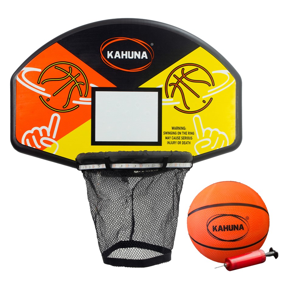 Kahuna Trampoline LED Basketball Hoop Se