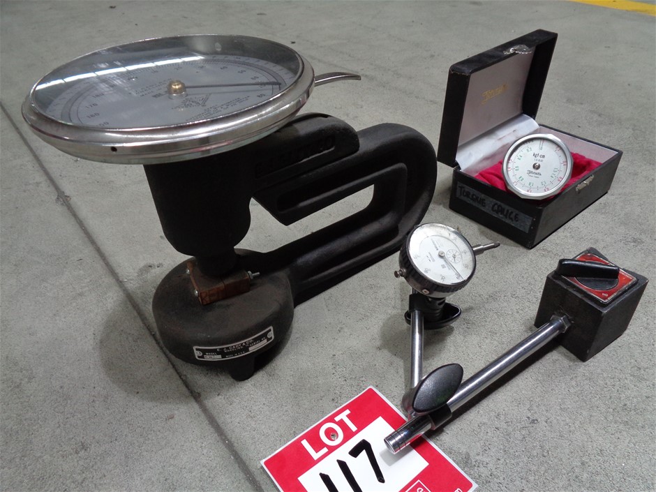 Dead Weight Micrometer, Torque Gauge, Dial Gauge with Stand