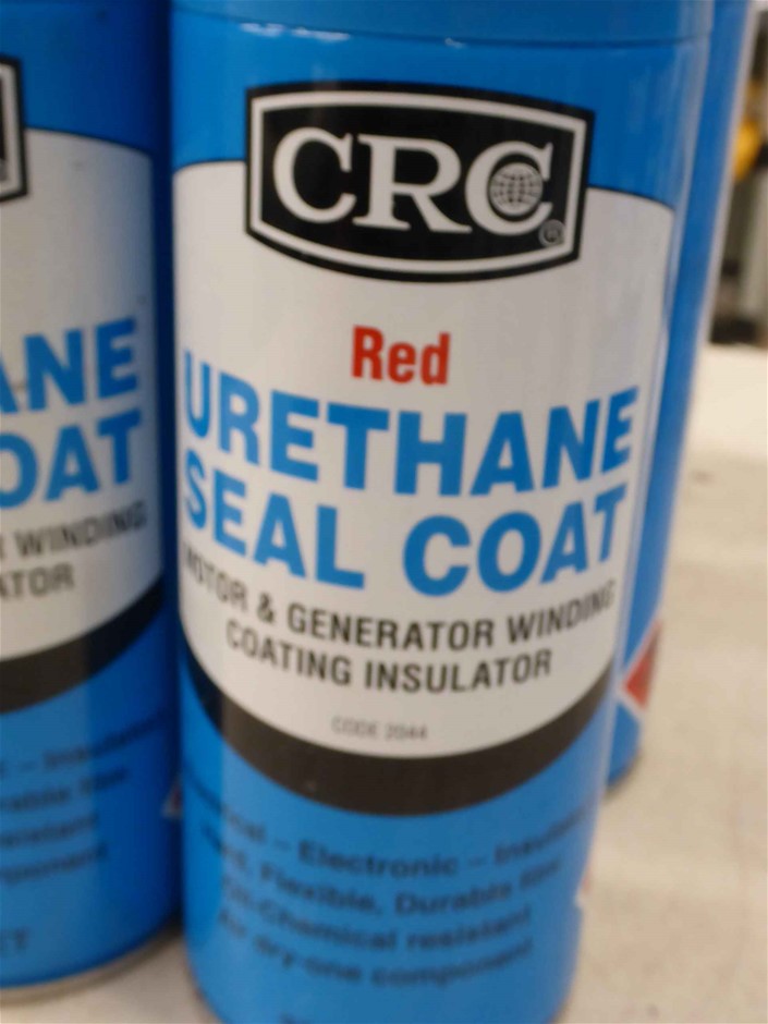 12 x CRC Red Urethane Seal Coat 300g Net Cans Auction (00359021439