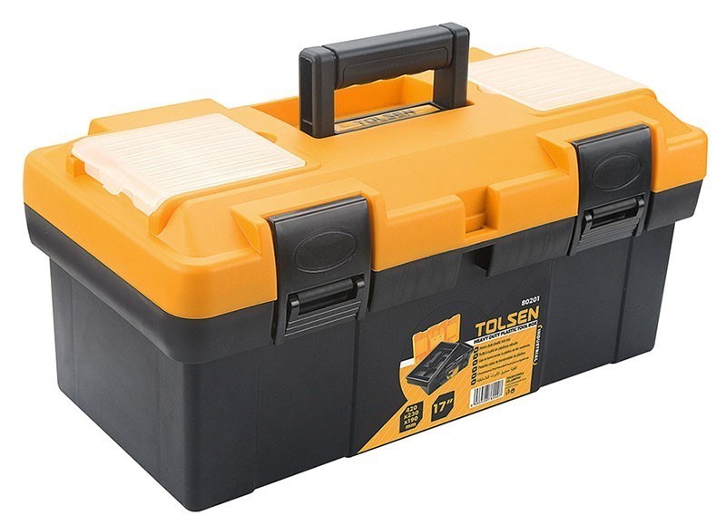TOLSEN Heavy Duty Plastic Tool Box, 420 x 230 x 190mm. Buyers Note