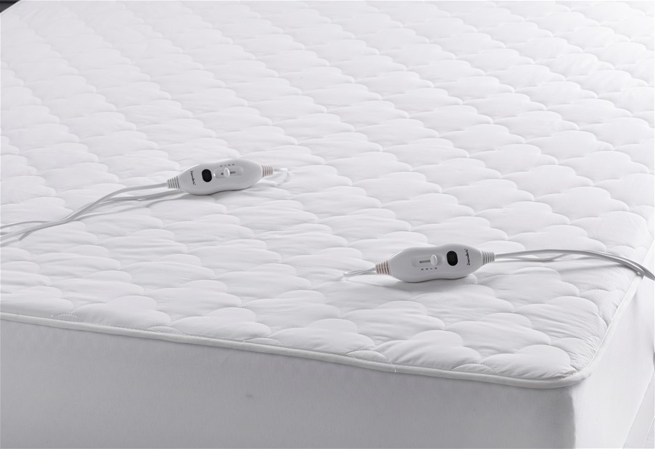 Buy Dreamaker 100 Cotton Quilted Electric Blanket White Double Bed Grays Australia