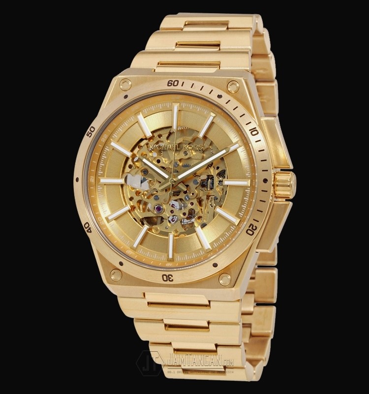 Men's new Michael Kors Couture NY automatic gold plated watch