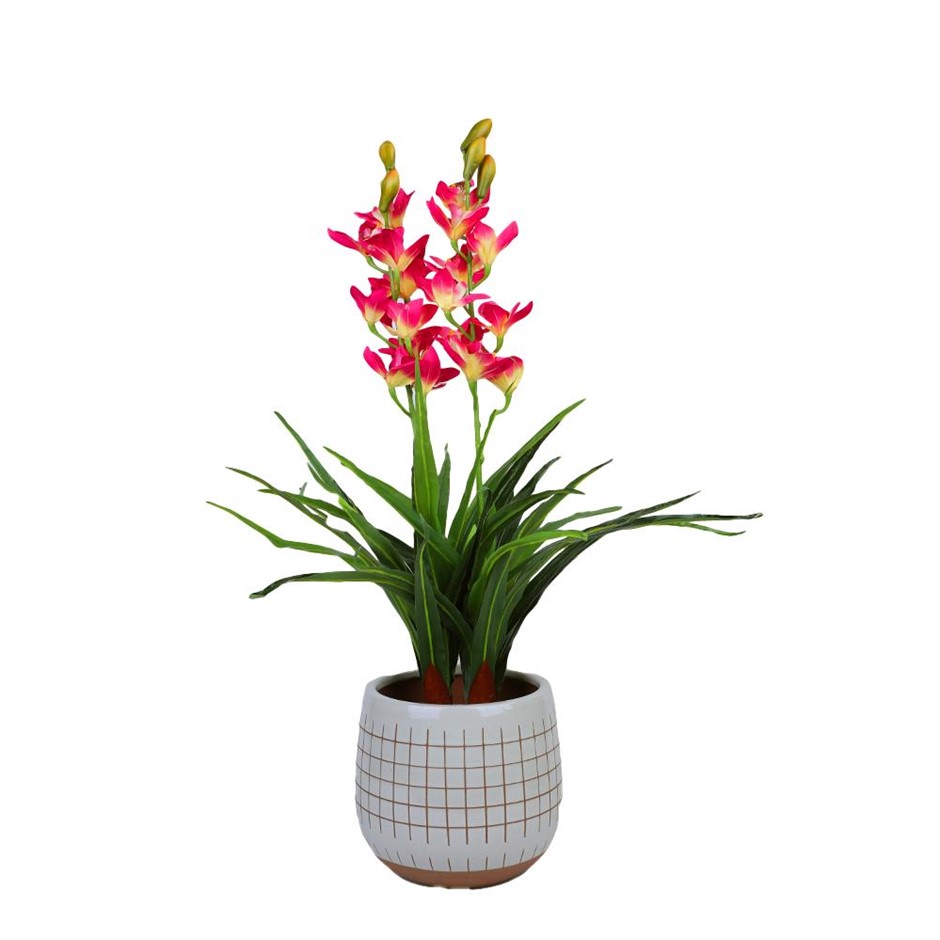 100cm Faux Artificial Cymbidium Orchid P
