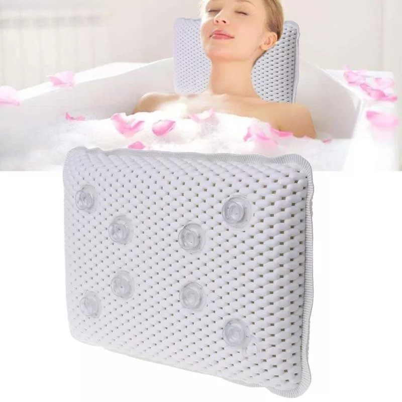 Luxury Bath Pillow Waterproof Head Neck 