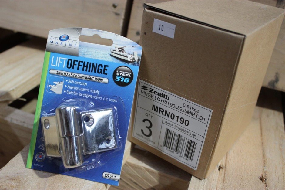 NEW BOX OF 3 X ZENITH MARINE LIFT OFF HINGE STAINLESS STEEL Auction