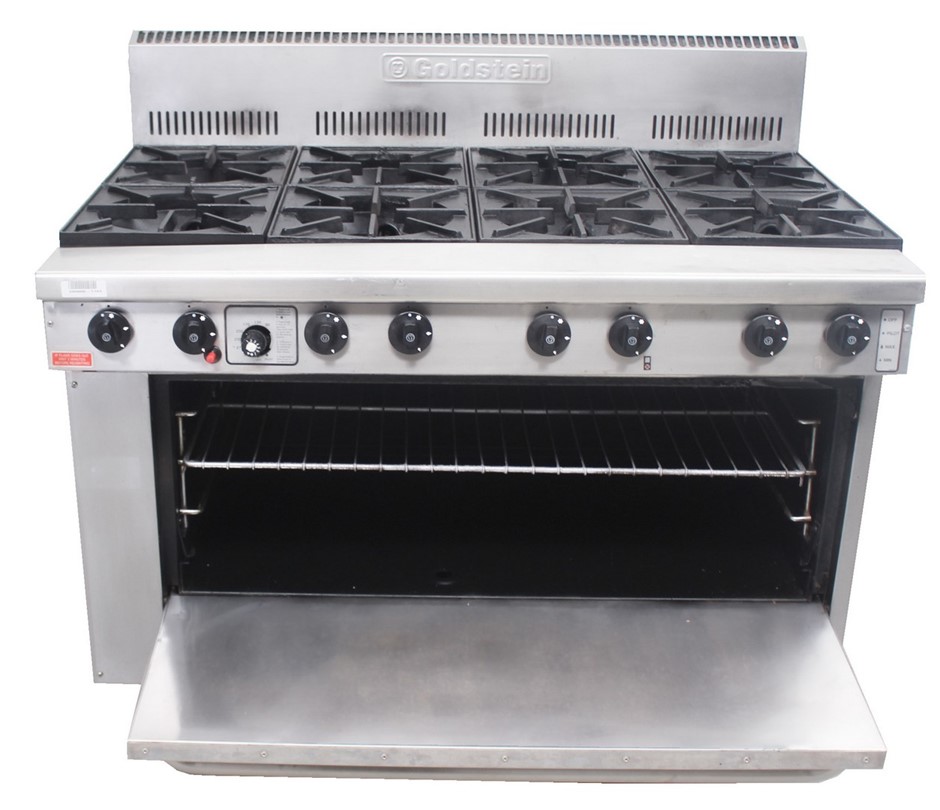 GOLDSTEIN GAS 8 BURNER STOVE WITH OVEN Auction (00105044233) Grays