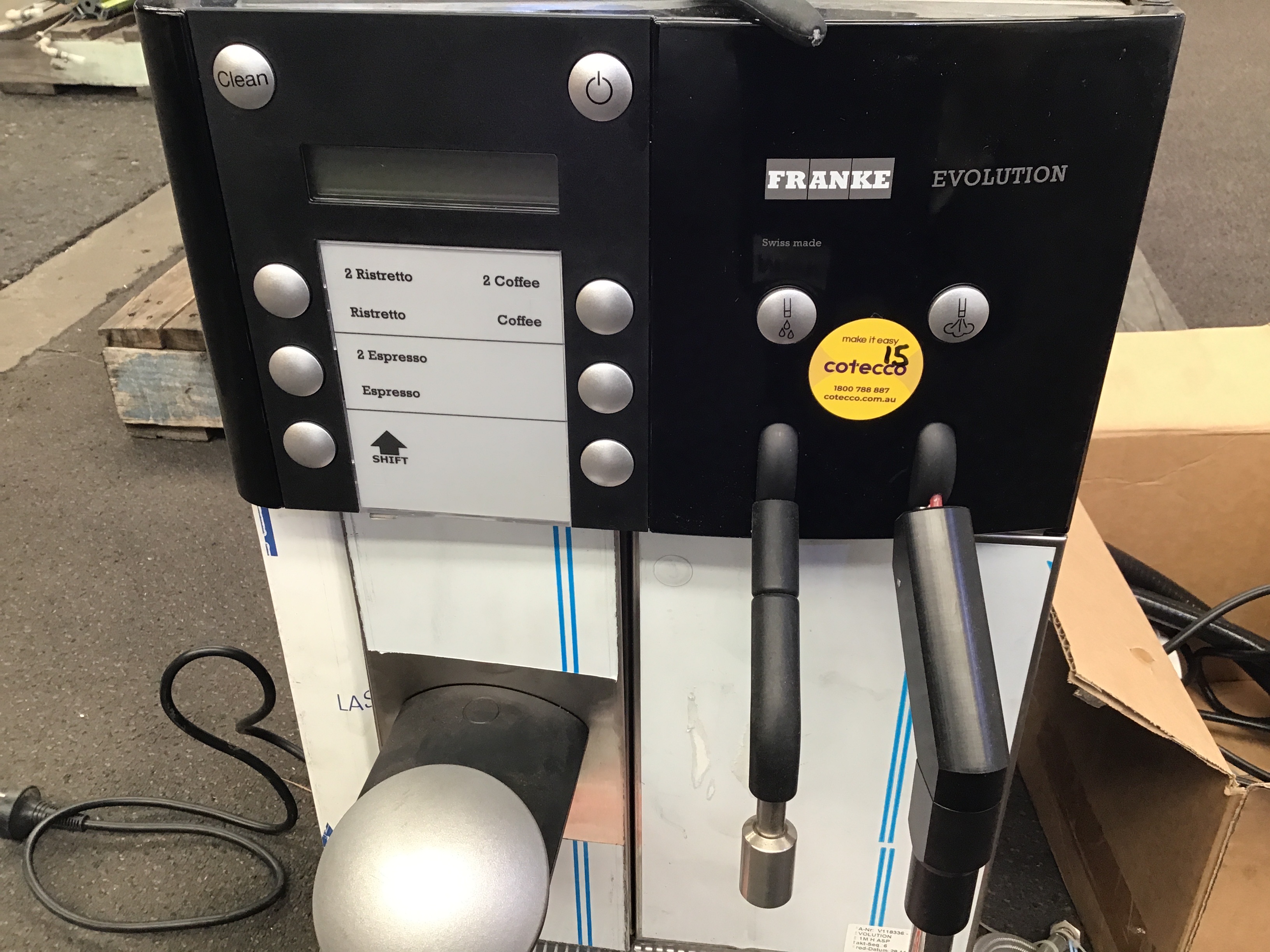 Franke evolution outlet coffee machine