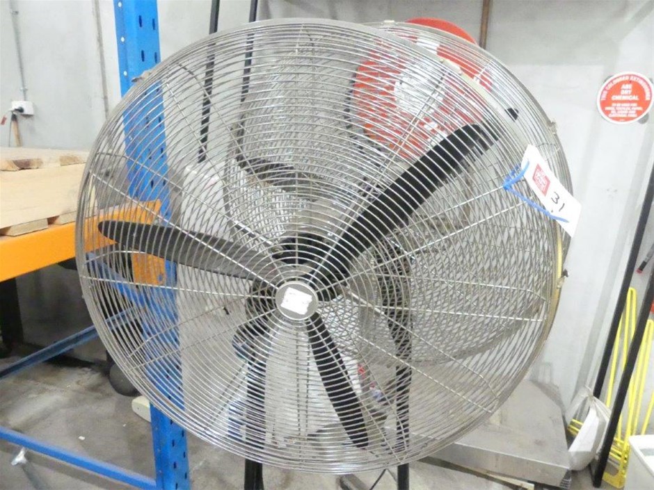 2x Industrial Pedestal Fans Auction (00313019013) Grays Australia