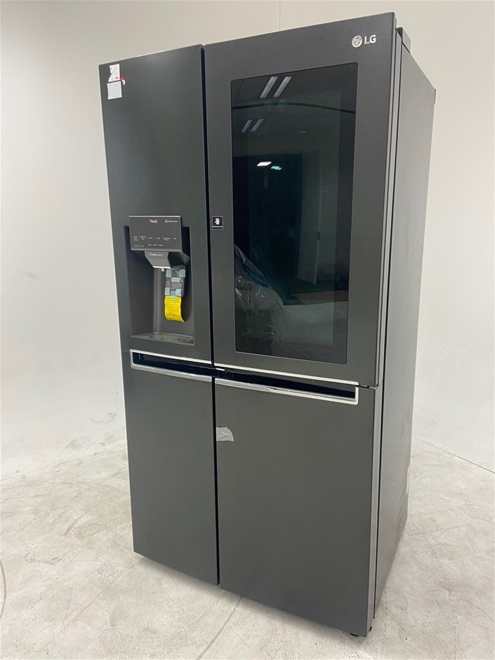 LG 665L Side By Side Fridge with InstaView DoorinDoor Matte Black