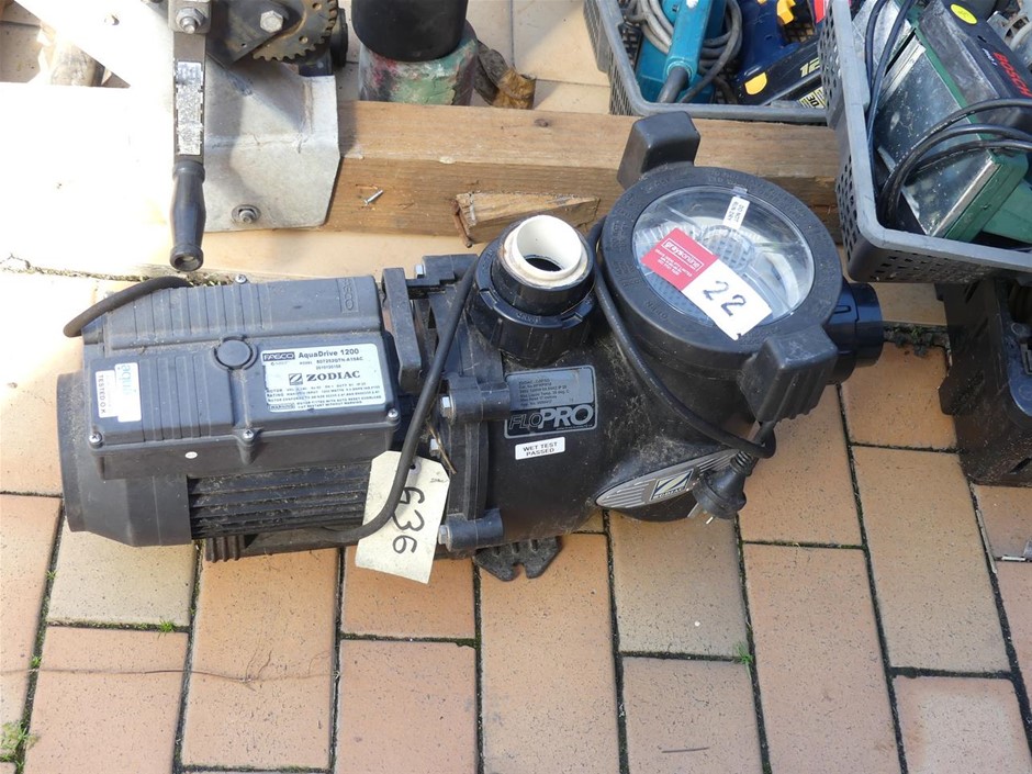 Zodiac Aquadrive 1200 Pool Filter Auction (00225044801) Grays Australia