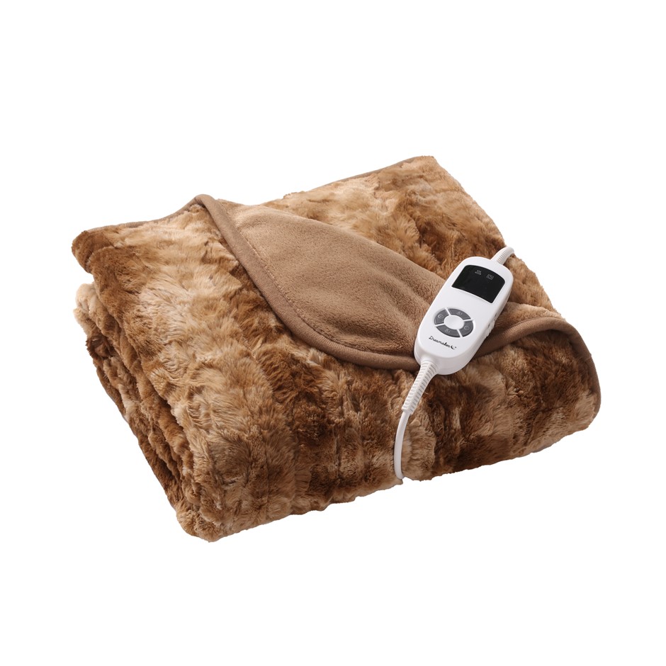 Buy Dreamaker Faux Fur Heated Throw - Mink | Grays Australia