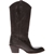 Starfly Women's Black Leather Calf Length Boots 6.5cm Heel