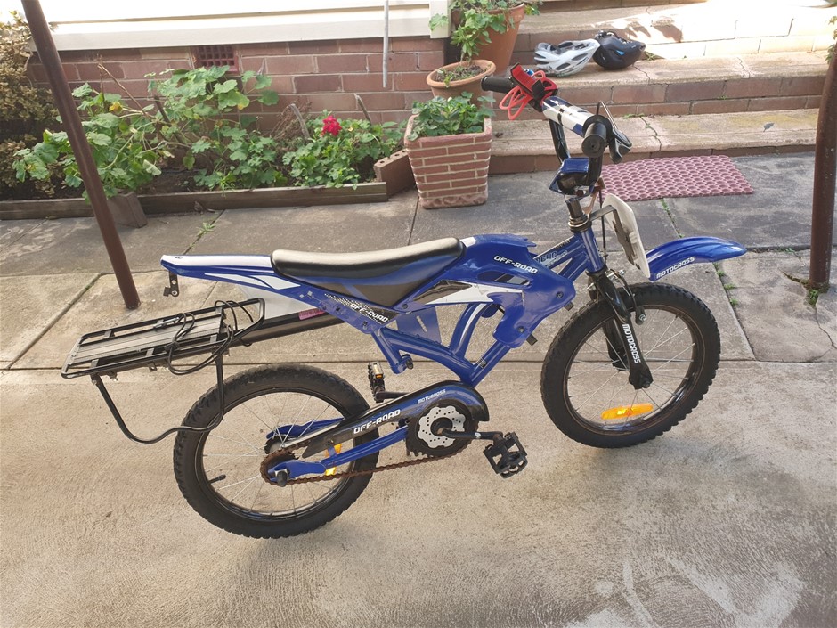 Kids 40cm Motocross Bike Blue Auction 0004 2183869 Grays