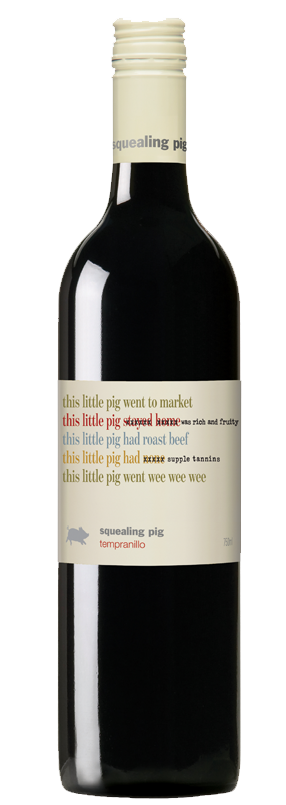 Squealing Pig Tempranillo (6x 750mL).