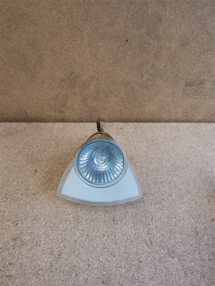 Domus Singular Lamp Fitting with Crystal Glass base- Gold - LED Compatible