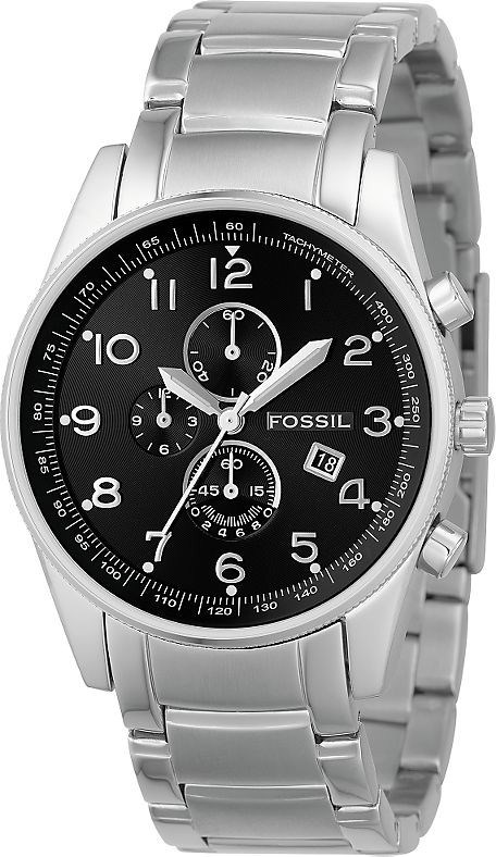 Men's Fossil Chronograph Black Dial Watc