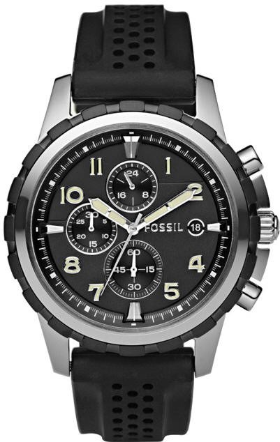 Men's Black Fossil Dean Chronograph Watc